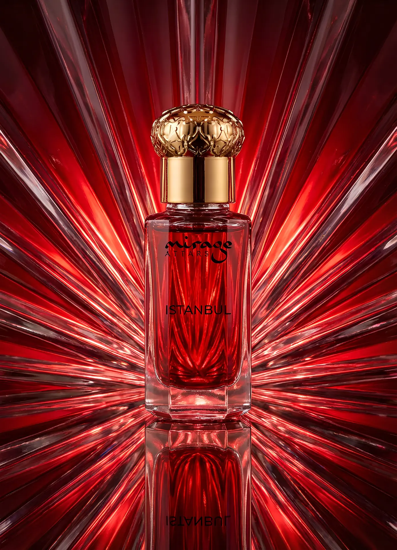 Istanbul — floral attar in a 6 ML bottle with red berries by Mirage Attars